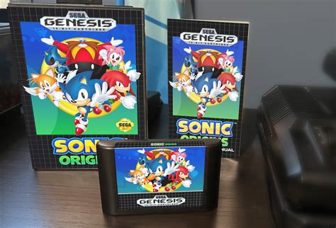 Arts And Crafts Make Your Own Sonic Origins Genesis Box Manual And