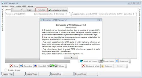 If you have wii backups stored on your wbfs system, this tool will come in very handy. WBFS Manager 4.0 - Descargar para PC Gratis