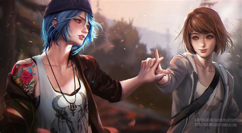 Two Female Character Digital Wallpaper Life Is Strange Max Caulfield