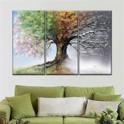 Purchase Four Seasons Tree Multi Panel Canvas Wall Art Four Seasons Art Wall Canvas Seasons Art