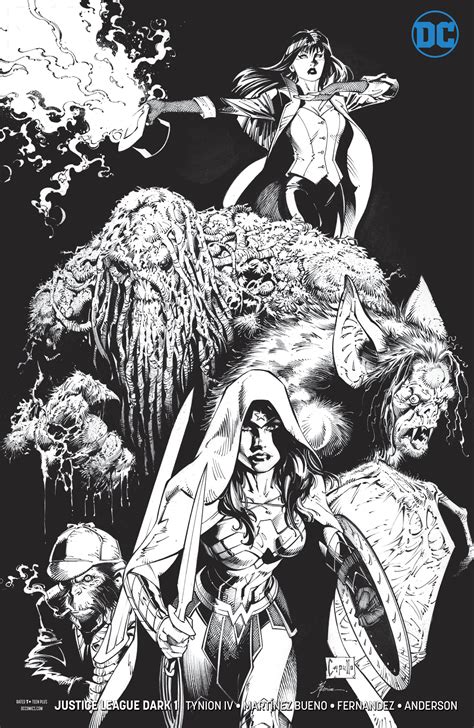 Justice League Dark 1 Inks Only Cover Fresh Comics