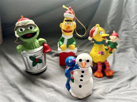 Lot Of 4 Sesame Street Workshop And Jim Hensonadler Muppets Christmas