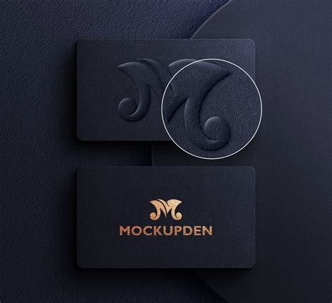 Free Business Card Logo Mockup Psd Template Mockupden