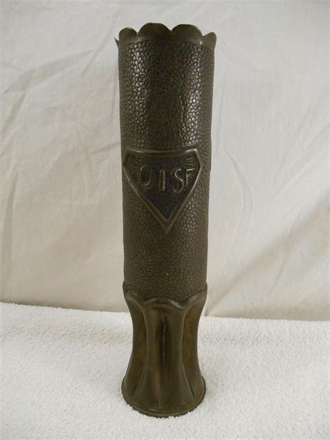 Ww1 War Trench Art Shell Fluted And Has And Similar Items