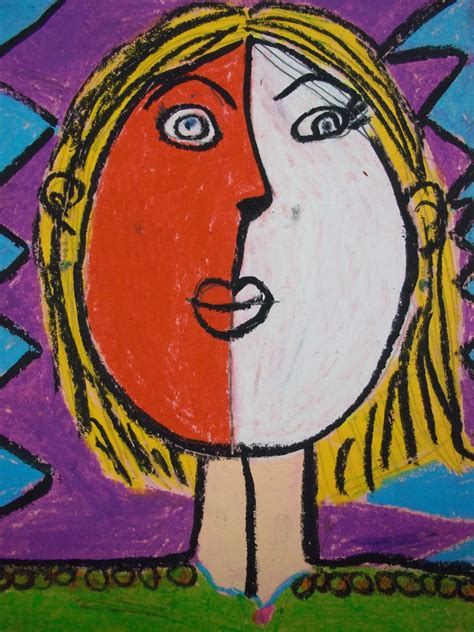 Art Kids Of Benavidez Elementary Self Portraits Picasso Style