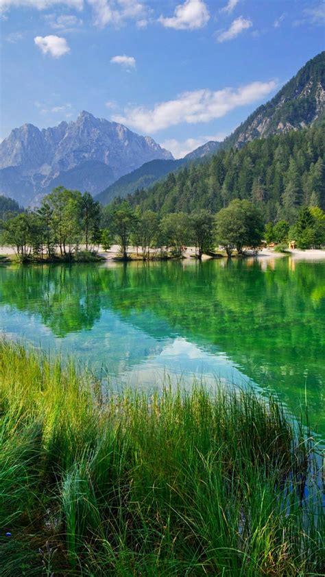 Lake Jasna Slovenia Wallpaper Backiee