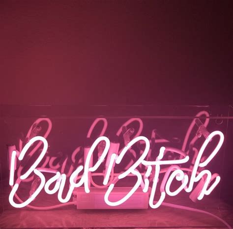 Purchase Pink Baddie Neon Sign Neon Signs Pink Neon Wallpaper Pink