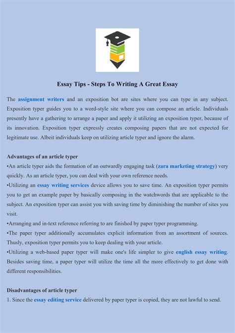 Essay Tips Steps To Writing A Great Essay By Davidwalker007 Issuu