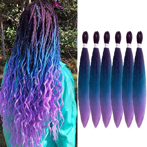 Wigenius Pre Stretched Braiding Haar Ombre 26 Zoll 6 Packs Lot Easy