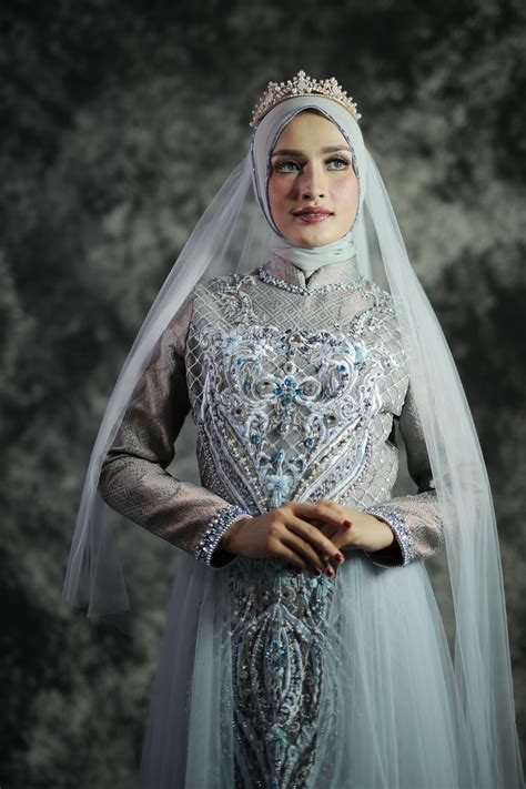 Bridal Songket Blue By Laksmi Laksmi Kebaya Muslimah