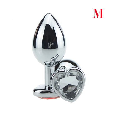 sex toys solid metal butt massager aluminium alloy anal inserted silver butt plug anal beads