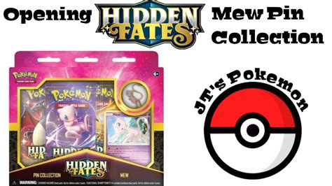 Shiny Pokemon Opening Hidden Fates Mew Pin Collection Box Youtube