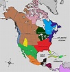 Post-Collapse Map of North America : r/imaginarymaps