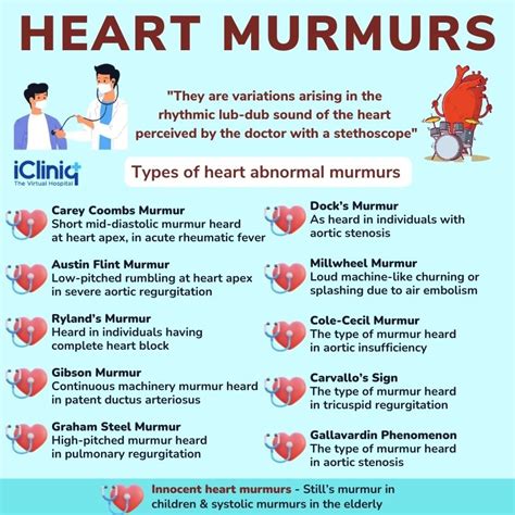 heart murmurs causes symptoms risk diagnosis treatment
