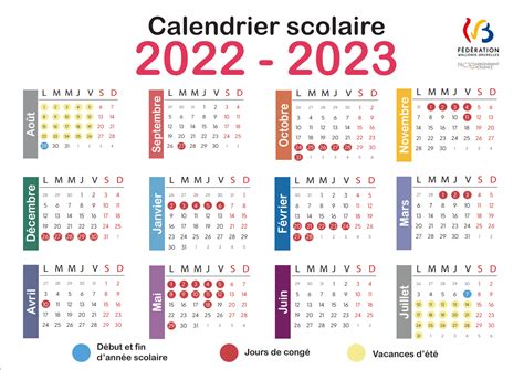 Calendrier Scolaire 2022 2023 France