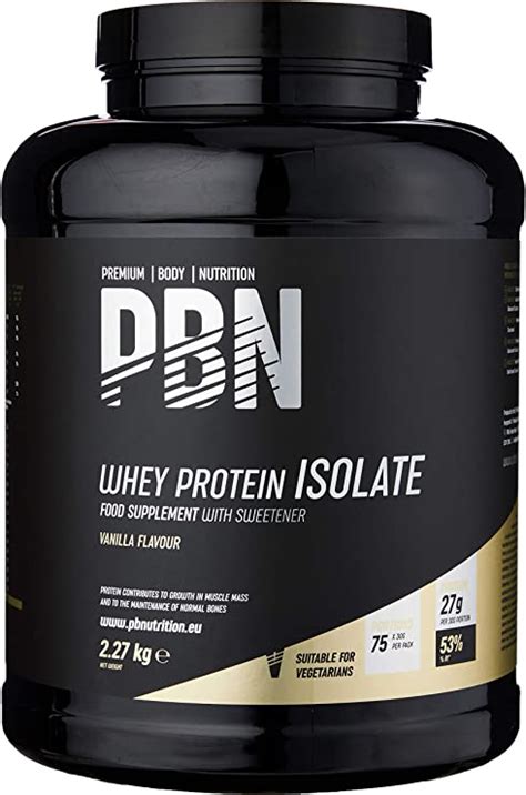 Pbn Premium Body Nutrition Whey Isolate Proteine Isolate Del Siero Di Latte In Polvere
