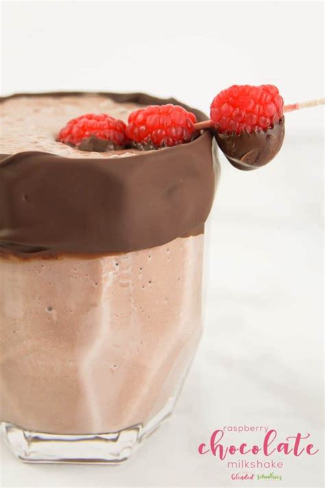 Raspberry Chocolate Milkshake Recipe Simply Blended Smoothies