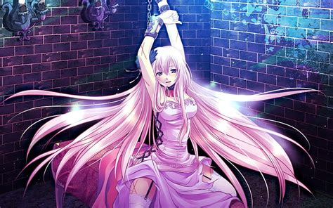 Pink Hair Anime Girl Skirt Handcuffs 2880x1800 Handcuffed Girls Hd