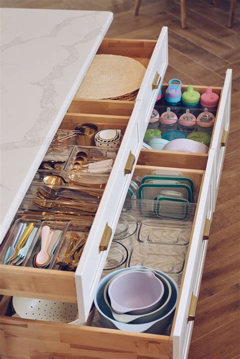 Kitchen Organization How To Organize Your Kitchen Drawers The Pink Dream