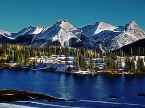 Molas Lake Digital Art Digital Art By Ernie Echols Pixels