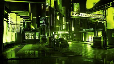 Green Anime City Wallpapers Wallpaper Cave