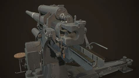 Artstation German Flak Gun 88mm Resources