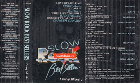 Sony Music Slow Rock Best Sellers Kaset Lalu