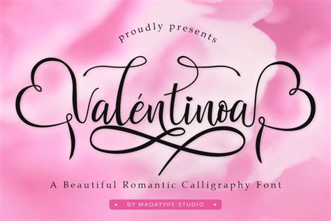 Valentinoa A Romantic Calligraphy Font