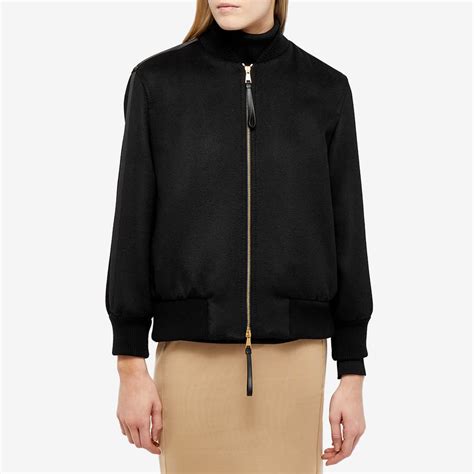 Max Mara Bomber Jacket Nero End Tw