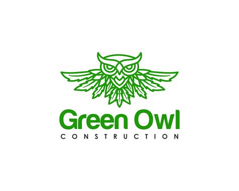 Green Owl Logo Logodix