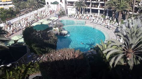 Blick Vom FKK Zum Pool Seaside Hotel Sandy Beach Playa Del Ingles