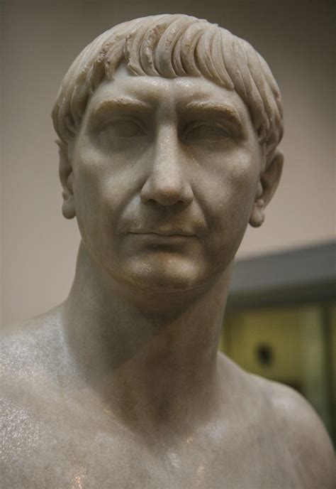 Portrait Bust Of The Emperor Trajan Marble Head Of The Emp Flickr