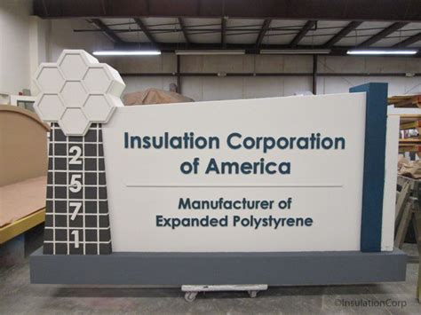 Icas Monument Sign Made With Eps Foam Insulation Corporation Of America