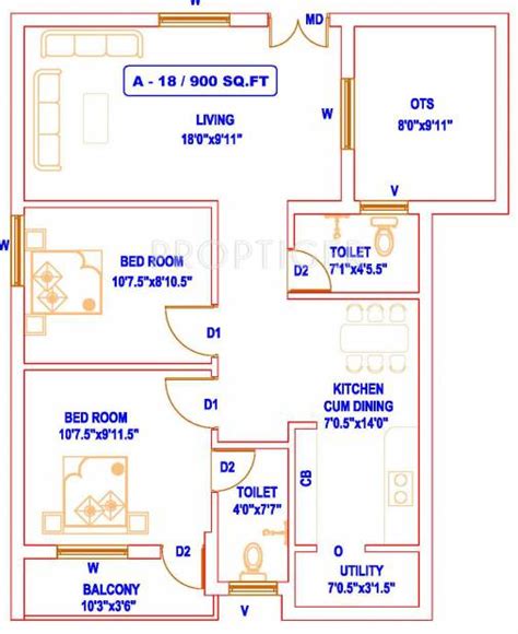 Australian floor plans & home designs. 20 Inspirational Floor Plan For 2Bhk House In India