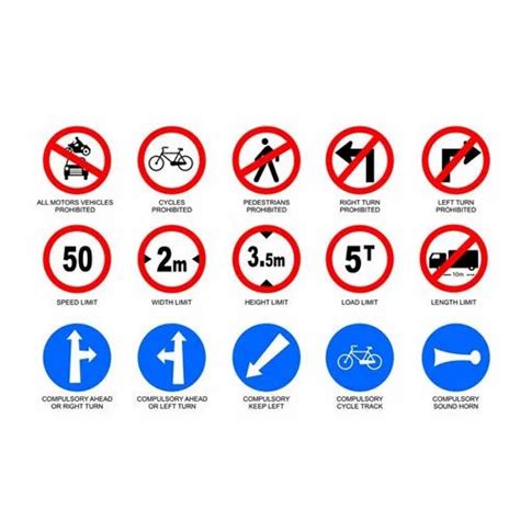 Mandatory Traffic Signs