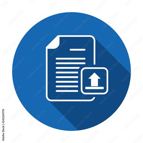 Upload Documentation Vector Document File Internet Page Upload Icon