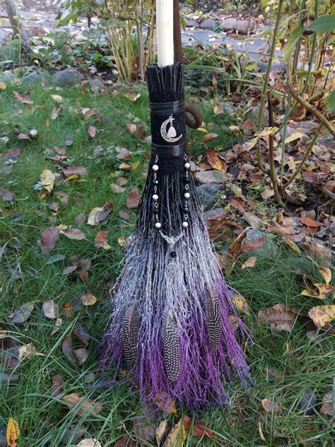 Witchs Broom Halloween Broom Porch Decor Jumping Etsy