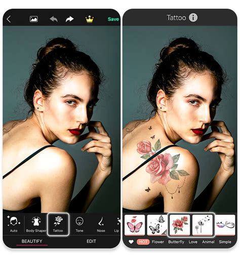 Best Virtual Tattoo App For Iphone Add Tattoos To Pictures Perfect