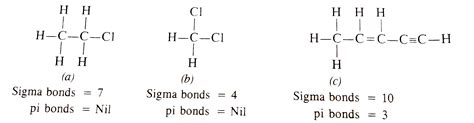 Find Out The Number Of Sigma And Pi Bonds In The Following Molecules