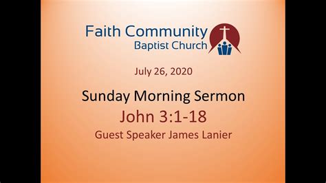 Sunday Sermon July 26 2020 Youtube