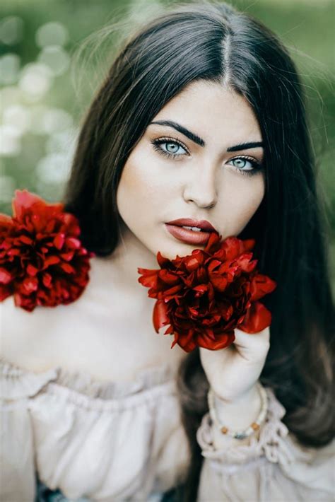 Red Peonies By Jovana Rikalo On 500px Beauty Beautiful Women Faces