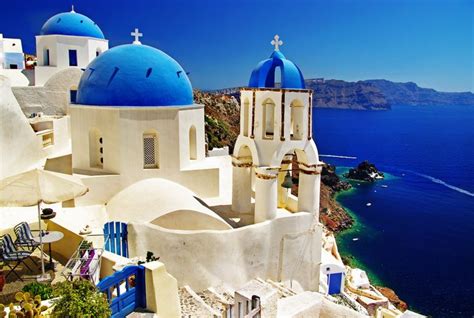 White Buildings Blue Roofs Greece Visiting Greece Best Hotels In