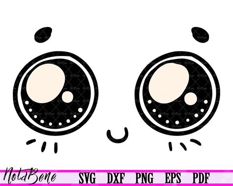 Kawaii Faces Kawaii Art Cute Cartoon Eyes Wall Decor Design Ghost