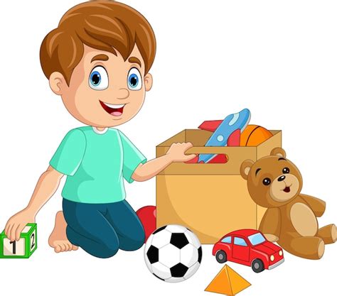 Kids Playing Toys Clipart