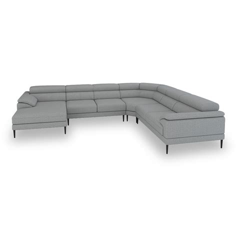 Yeldon Modular Fabric Leather Corner Sofa Crownlivin