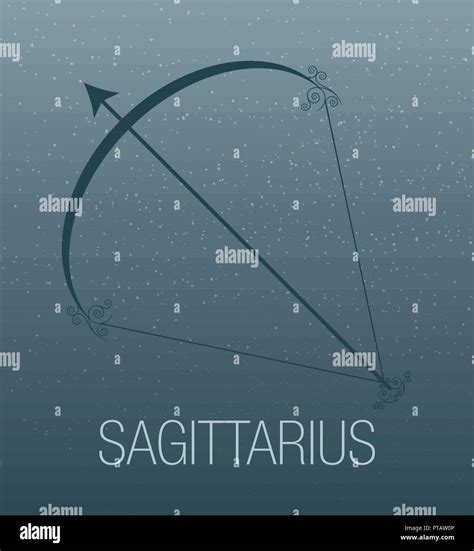 Zodiac Sign Sagittarius Vector Illustration Stock Vector Image Art Alamy