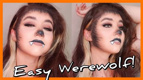 Easy Werewolf Makeup Tutorial Easy Halloween Makeup Idea Youtube
