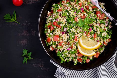 Tabouli Bulgur Wheat Salad With Parsley And Mint Foodom