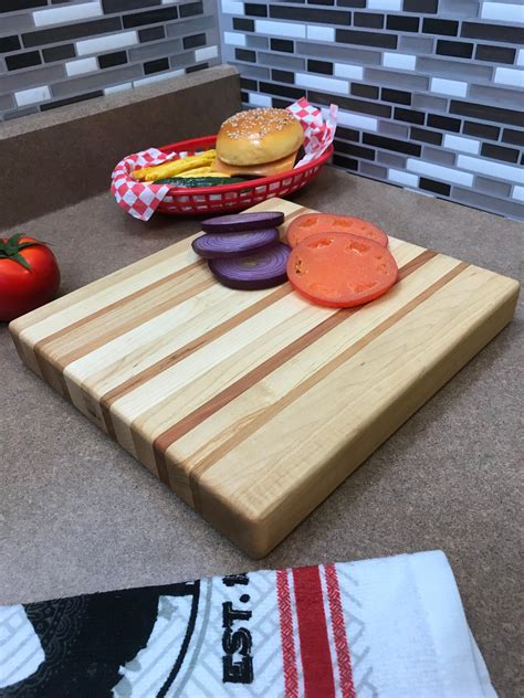 Great T Maple And Cherry Thick Cutting Board Hand Made And Made