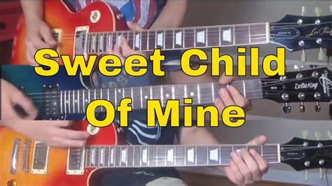 Sweet Child Of Mine Guns N Roses Guitar Cover Youtube
